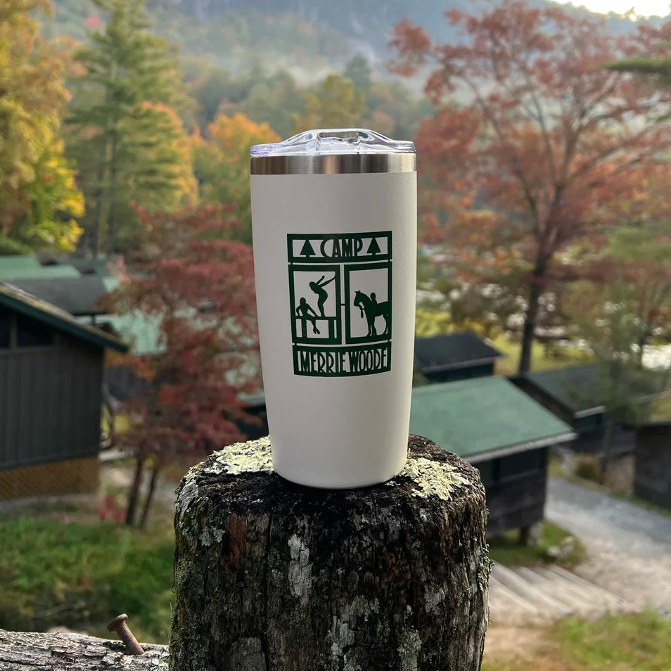 White Travel Tumbler with Lid